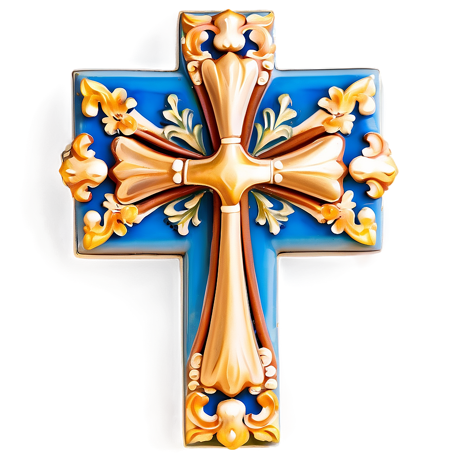 Fancy Cross Motif Png Acq69 PNG Image