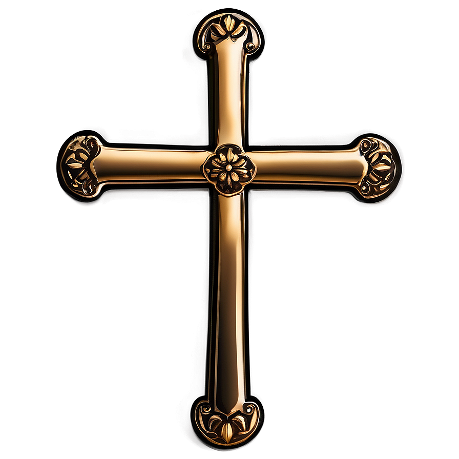 Fancy Cross Silhouette Png 2 PNG Image