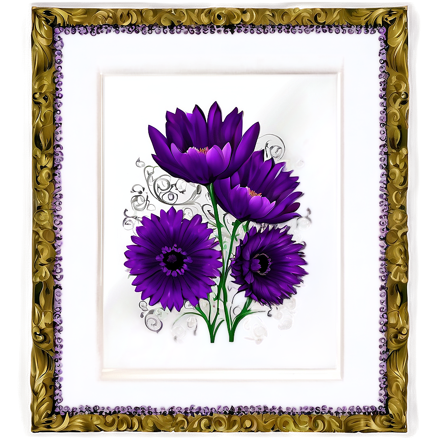 Fancy Frame For Artwork Png Ccf PNG Image