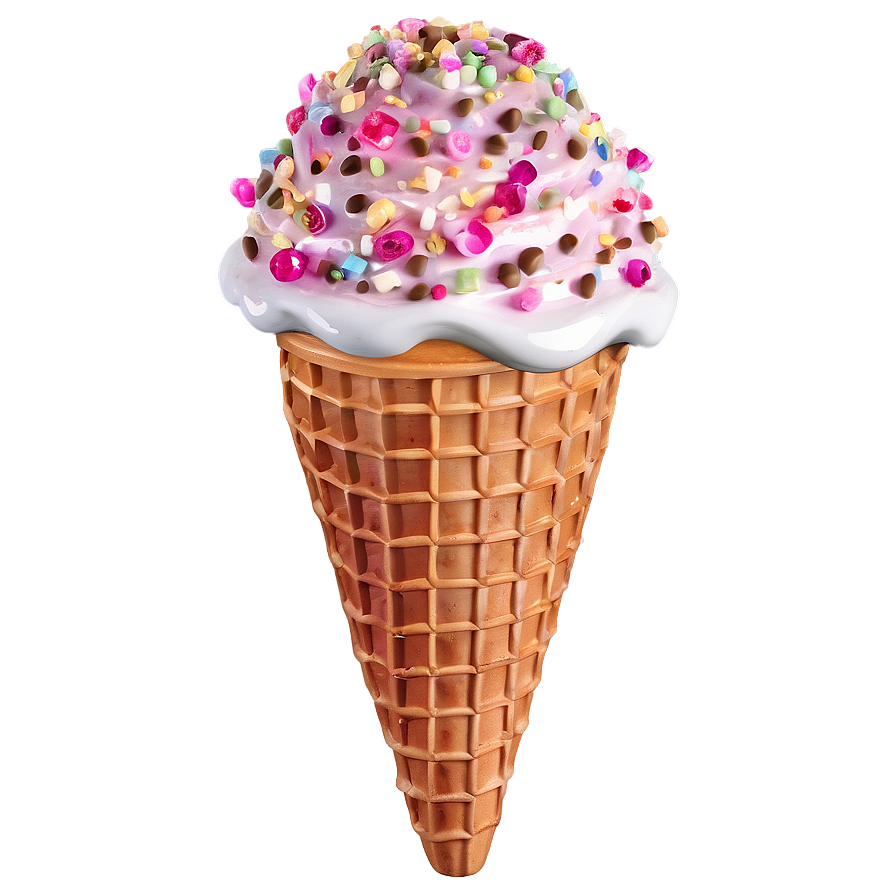 Fancy Ice Cream Cone Png Gni27 PNG Image