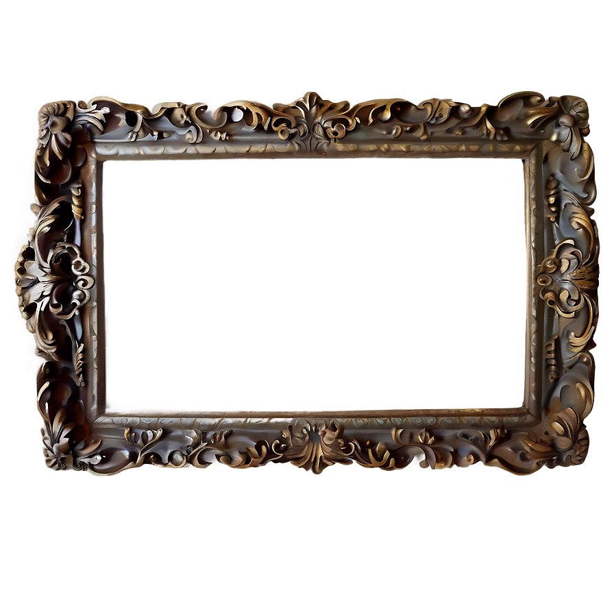 Fancy Rectangle Frame Png 40 PNG Image