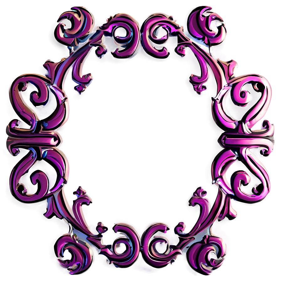 Fancy Scroll Border Png Amu PNG Image