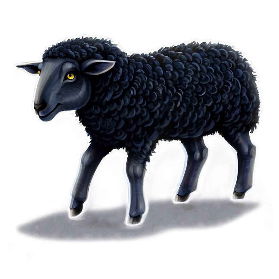 Fantasy Black Sheep Png Rlt PNG Image