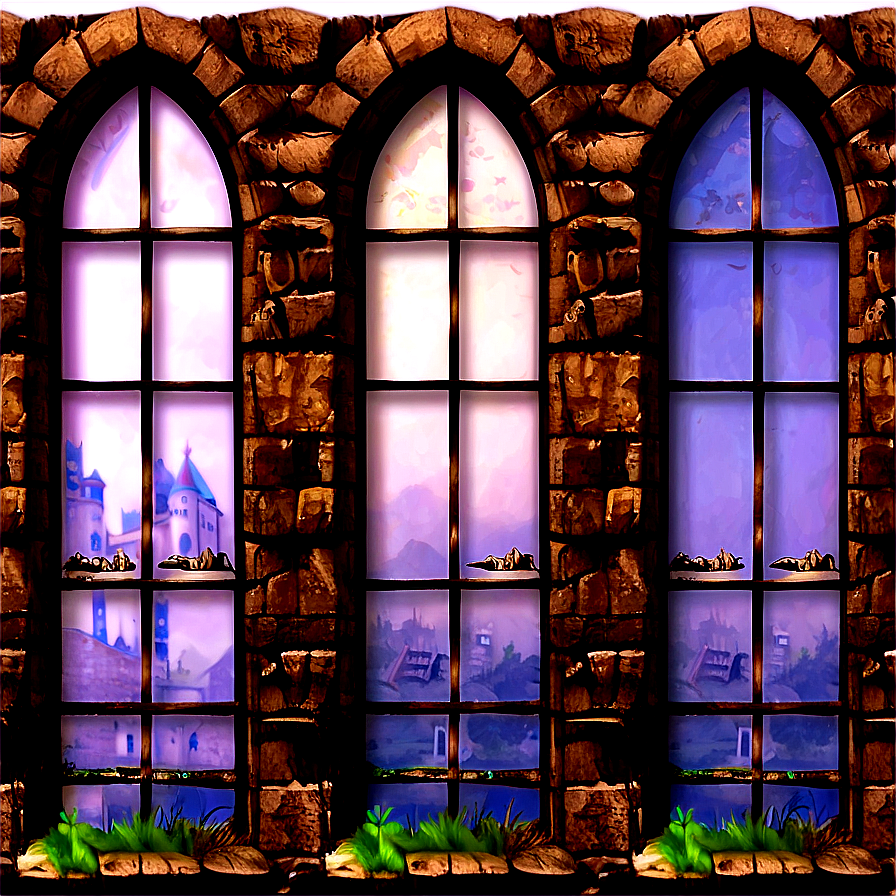 Fantasy Castle Windows Png 06112024 PNG Image