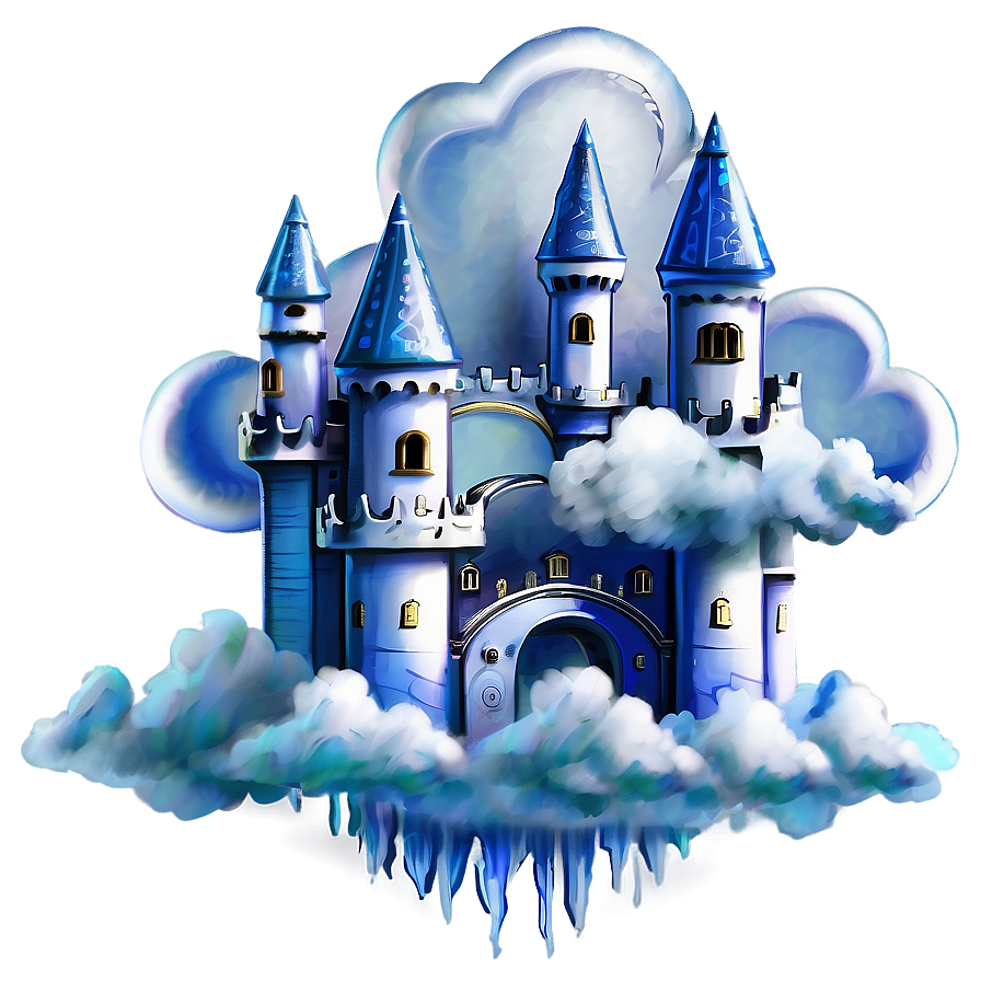 Fantasy Cloud Castle Png Gcb39 PNG Image