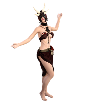 Fantasy Costume Woman Character PNG Image