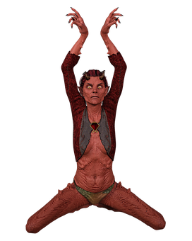 Fantasy_ Creature_ Performing_ Ritual PNG Image