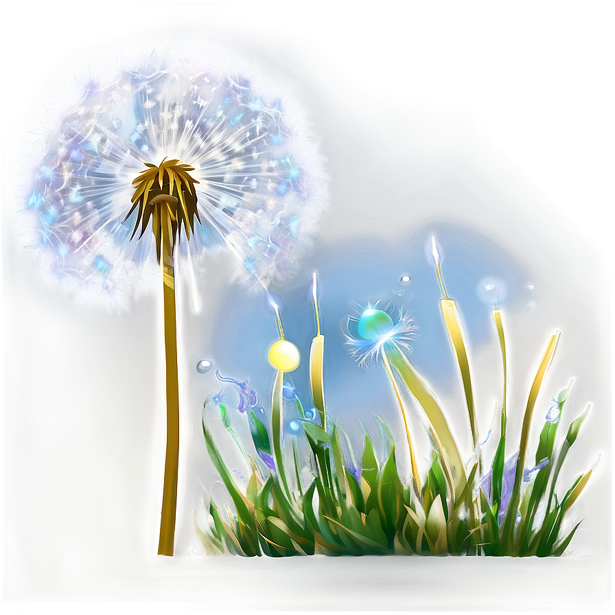 Fantasy Dandelion Glow Png Plh6 PNG Image