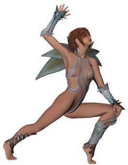 Fantasy Fairy Dance PNG Image