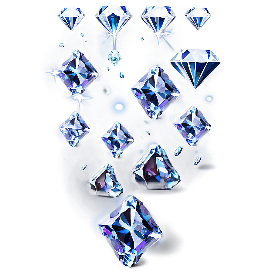 Fantasy Falling Diamonds Png Tdg4 PNG Image