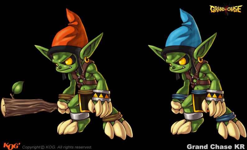 Fantasy Goblin Twins Illustration PNG Image