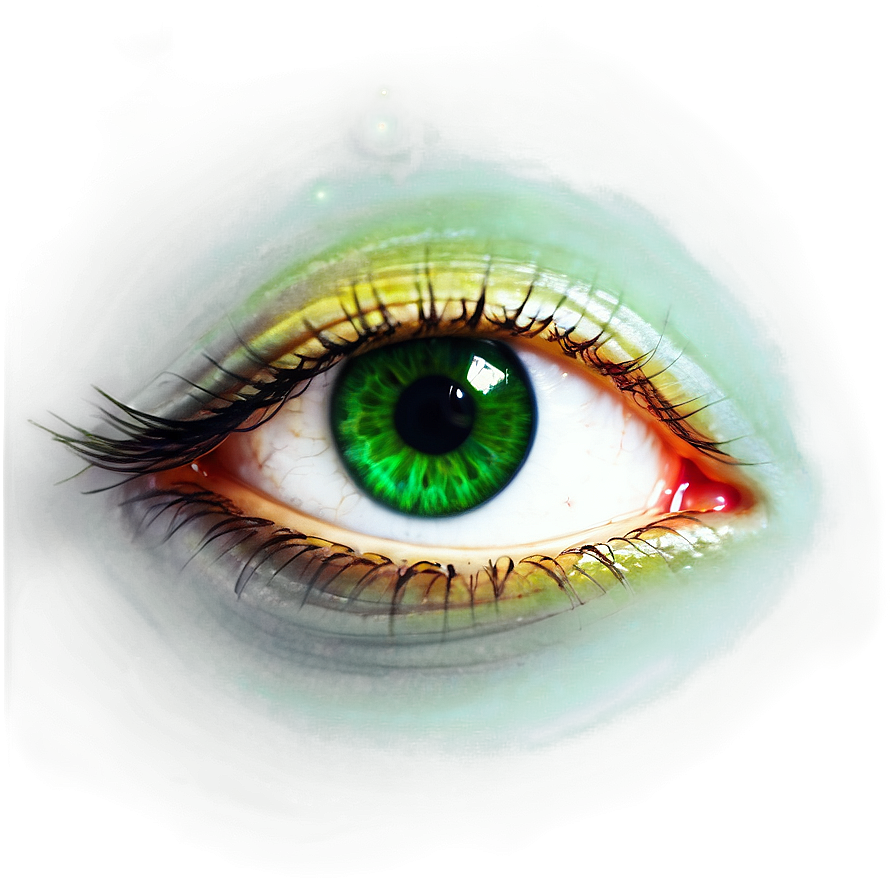 Fantasy Green Eye Art Png Vih PNG Image