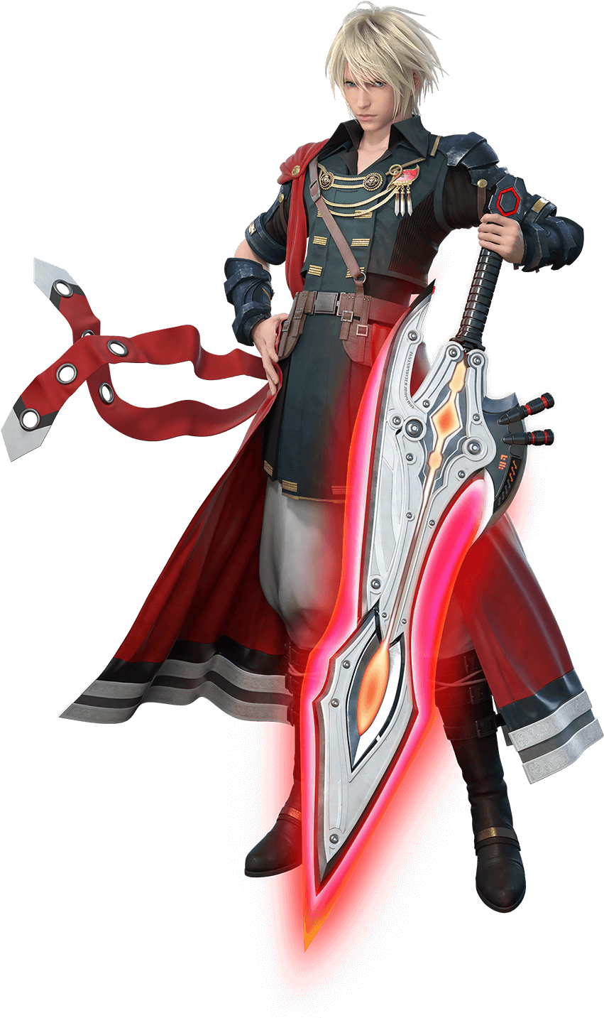 Fantasy_ Hero_with_ Energy_ Sword.png PNG Image