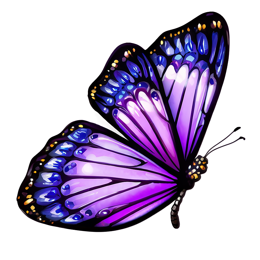 Fantasy Land Purple Butterfly Png Jrv PNG Image