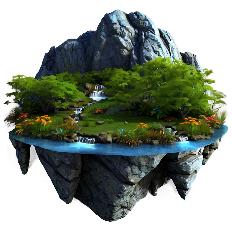 Fantasy Landscape Graphic Png 06242024 PNG Image