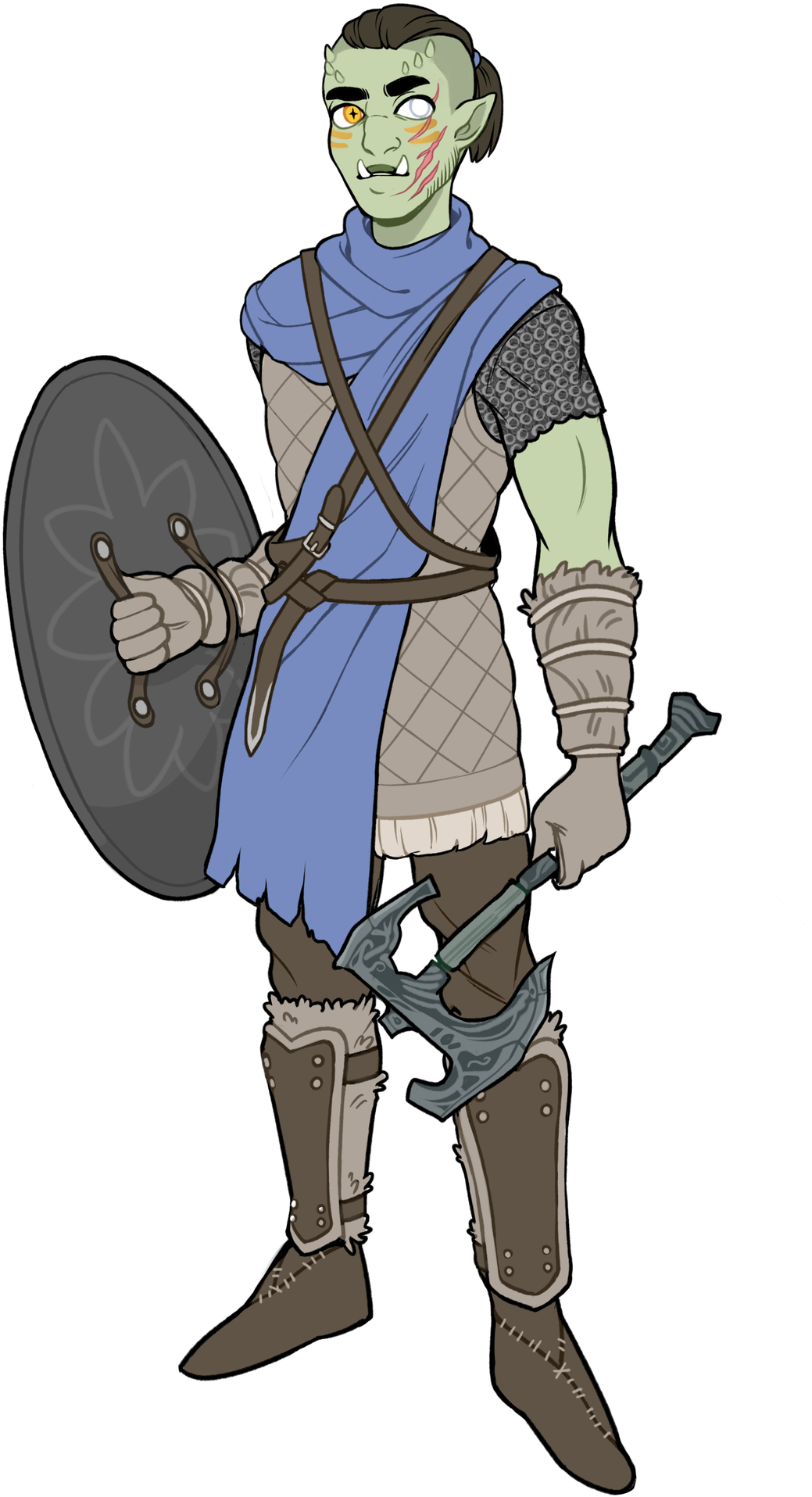 Fantasy_ Orc_ Warrior_ Illustration.png PNG Image