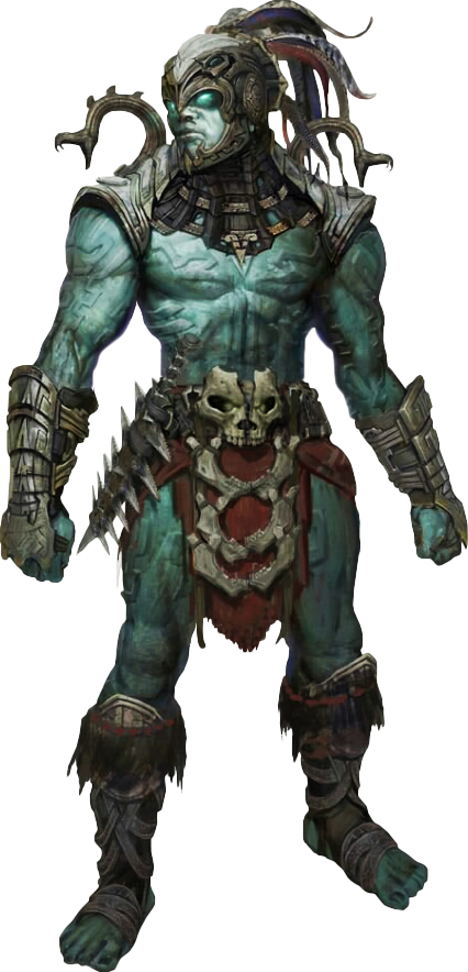 Fantasy Orc Warrior Render PNG Image