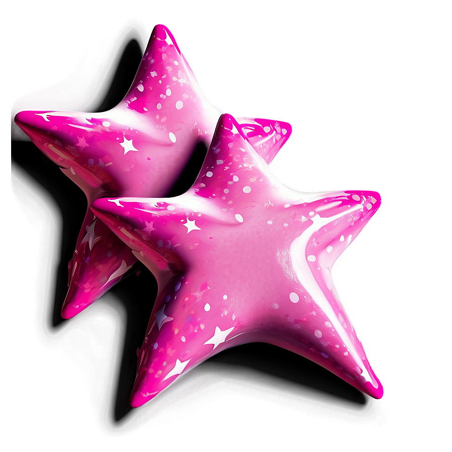 Fantasy Pink Stars Png 3 PNG Image