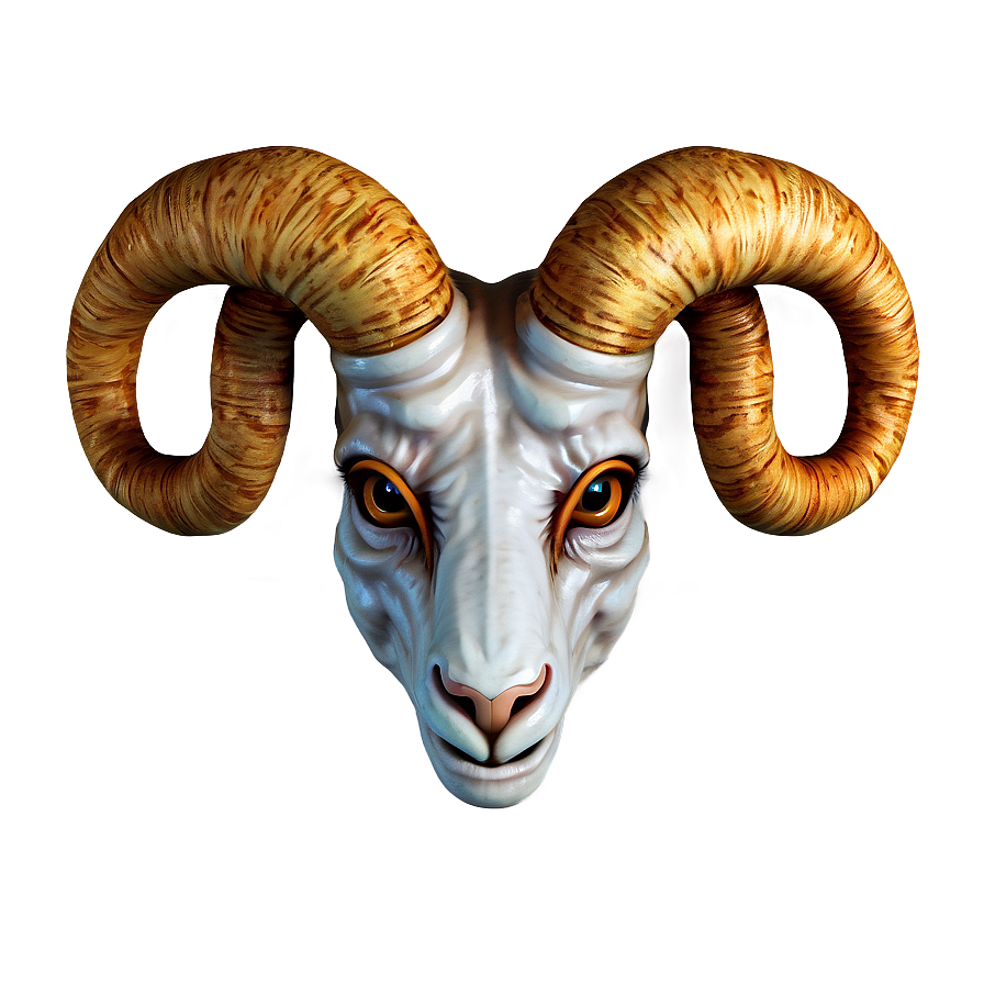 Fantasy Ram Head Creature Png Fcu41 PNG Image