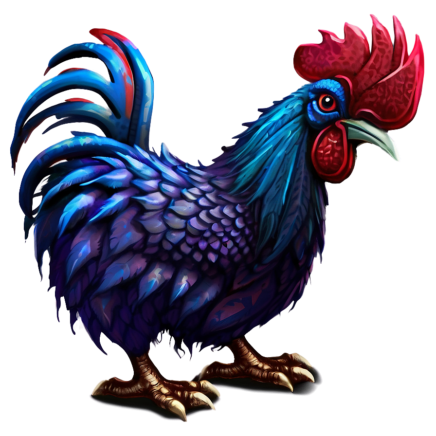 Fantasy Rooster Creature Png Ehu PNG Image