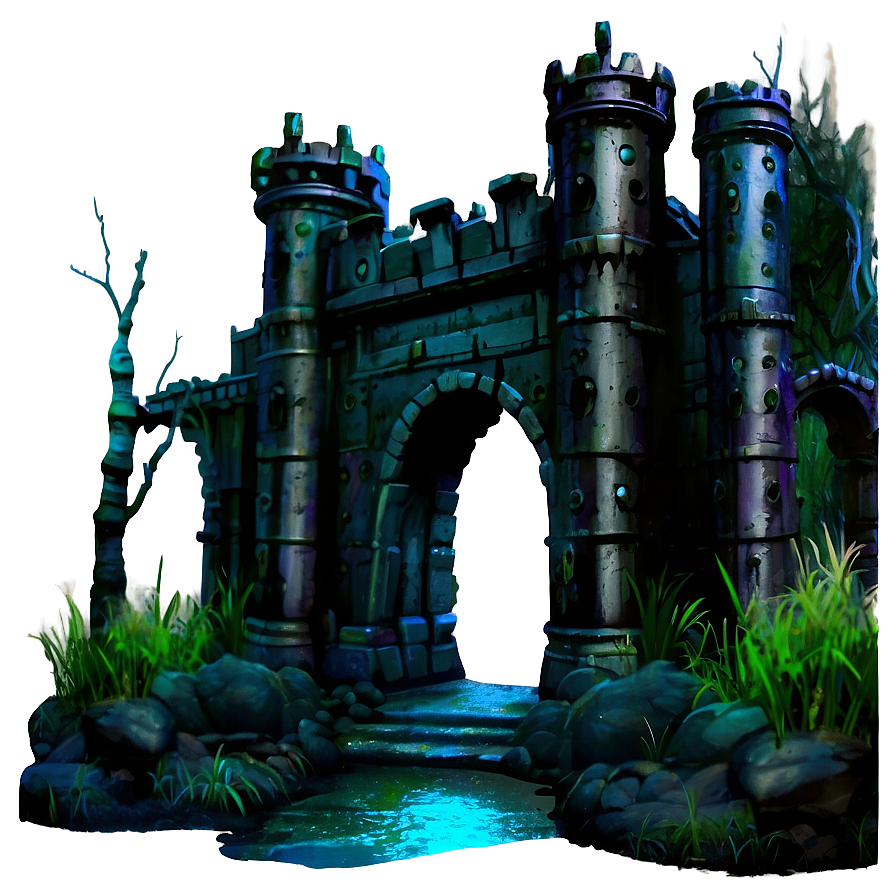 Fantasy Swamp Castle Png Unk PNG Image