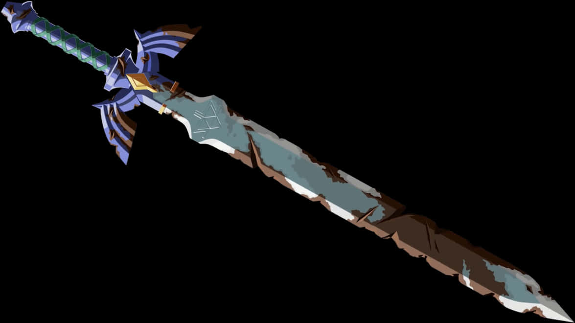 Fantasy Sword Illustration PNG Image