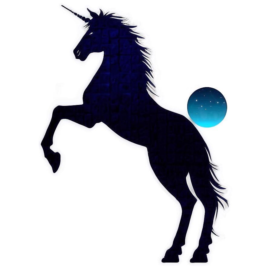 Fantasy Unicorn Silhouette Png Ucb PNG Image