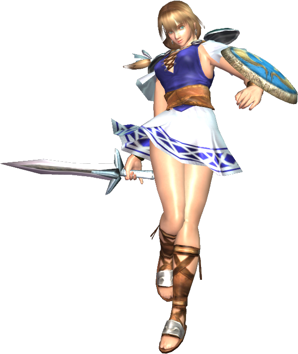 Fantasy Warrior Girl3 D Render PNG Image