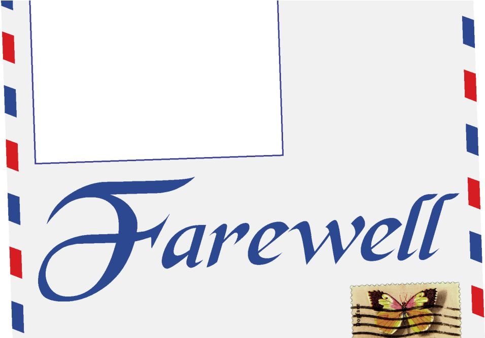 Farewell Card Design PNG Image