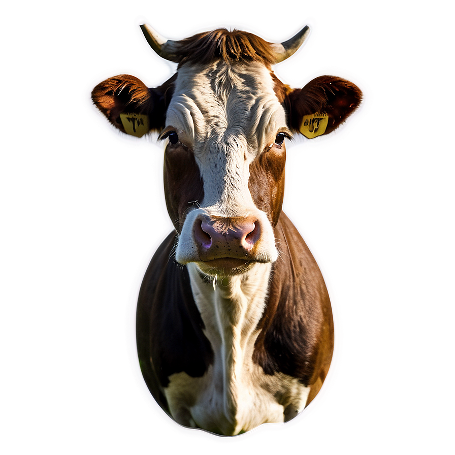 Farm Animal Cow Face Png Kef PNG Image