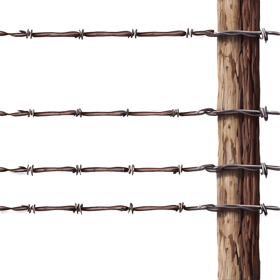 Farm Barbed Wire Fence Png Twx PNG Image