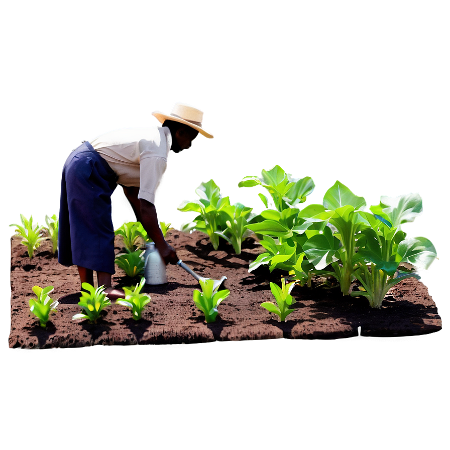 Farmer Watering Plants Png 19 PNG Image