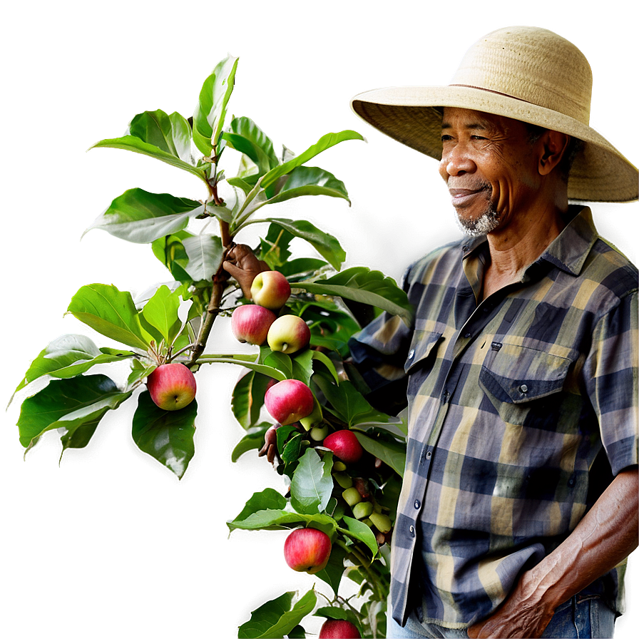 Farmer With Apple Trees Png 60 PNG Image