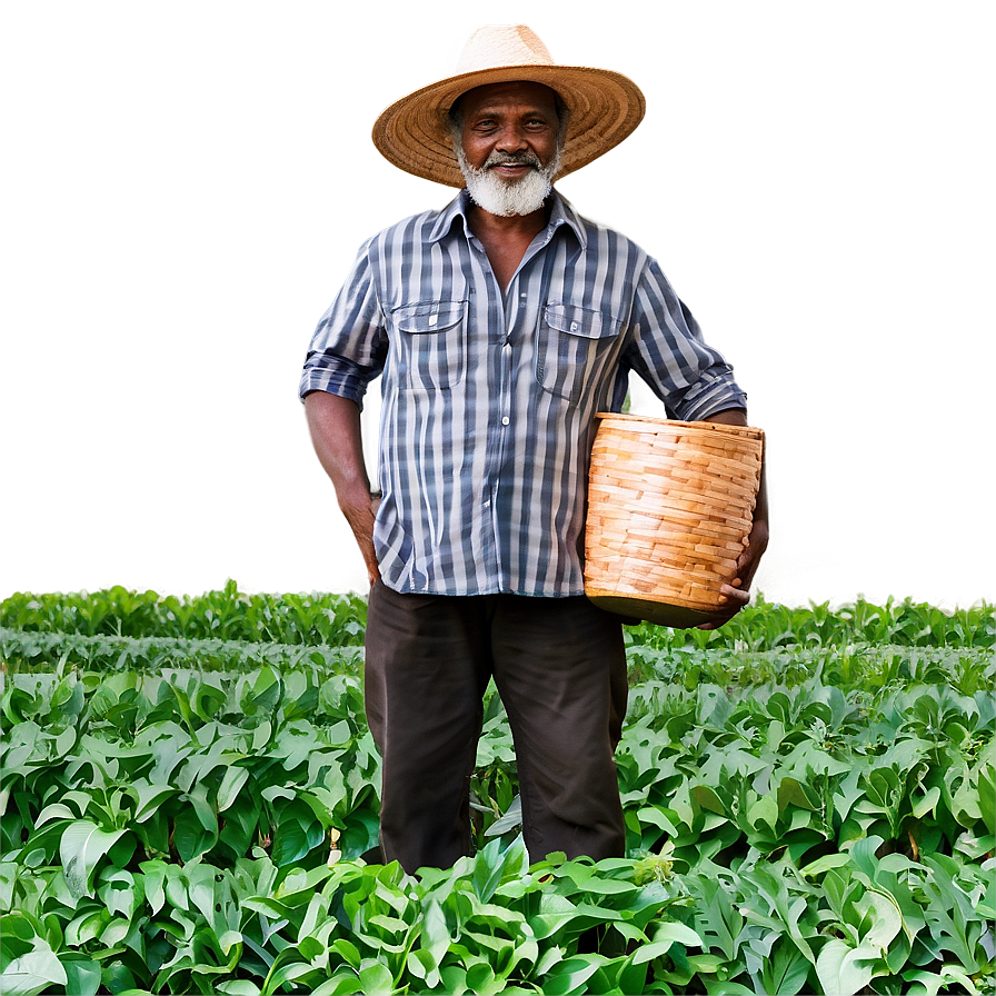 Farmer With Crops Png 05242024 PNG Image