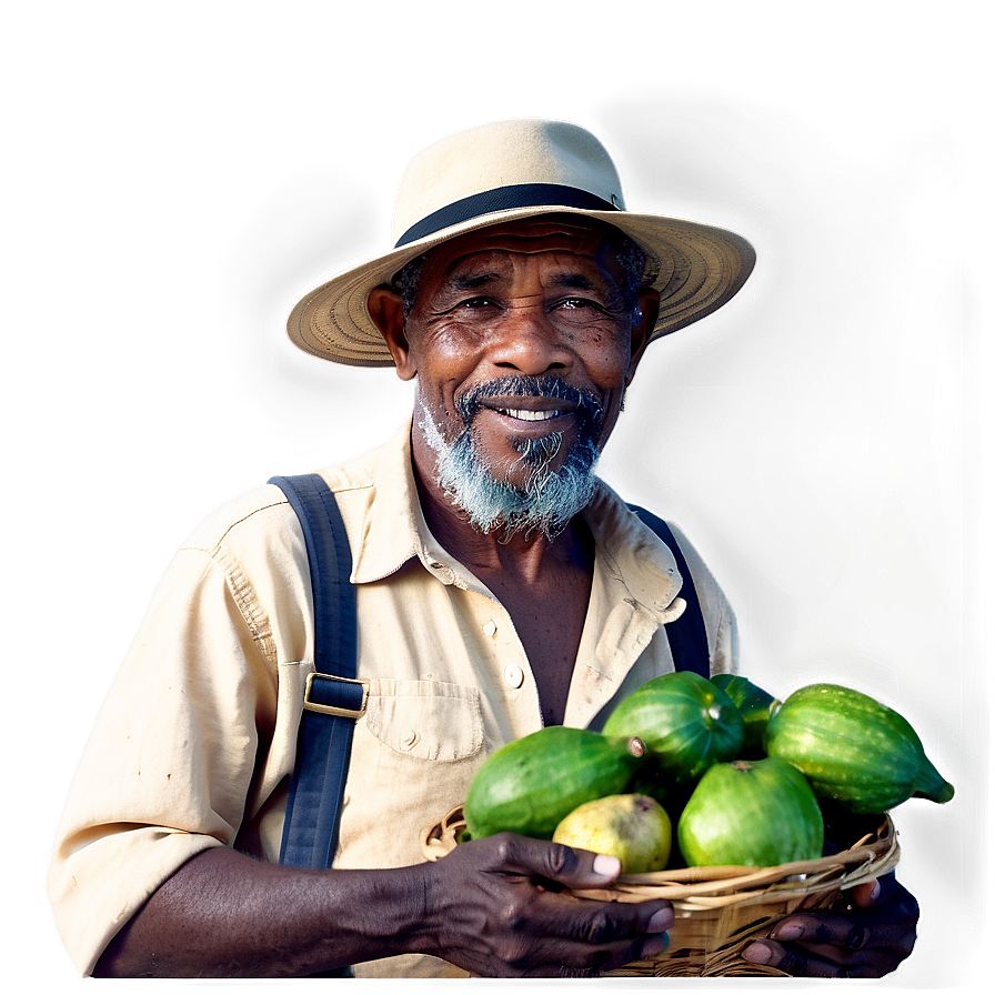 Farmer With Organic Produce Png 05242024 PNG Image