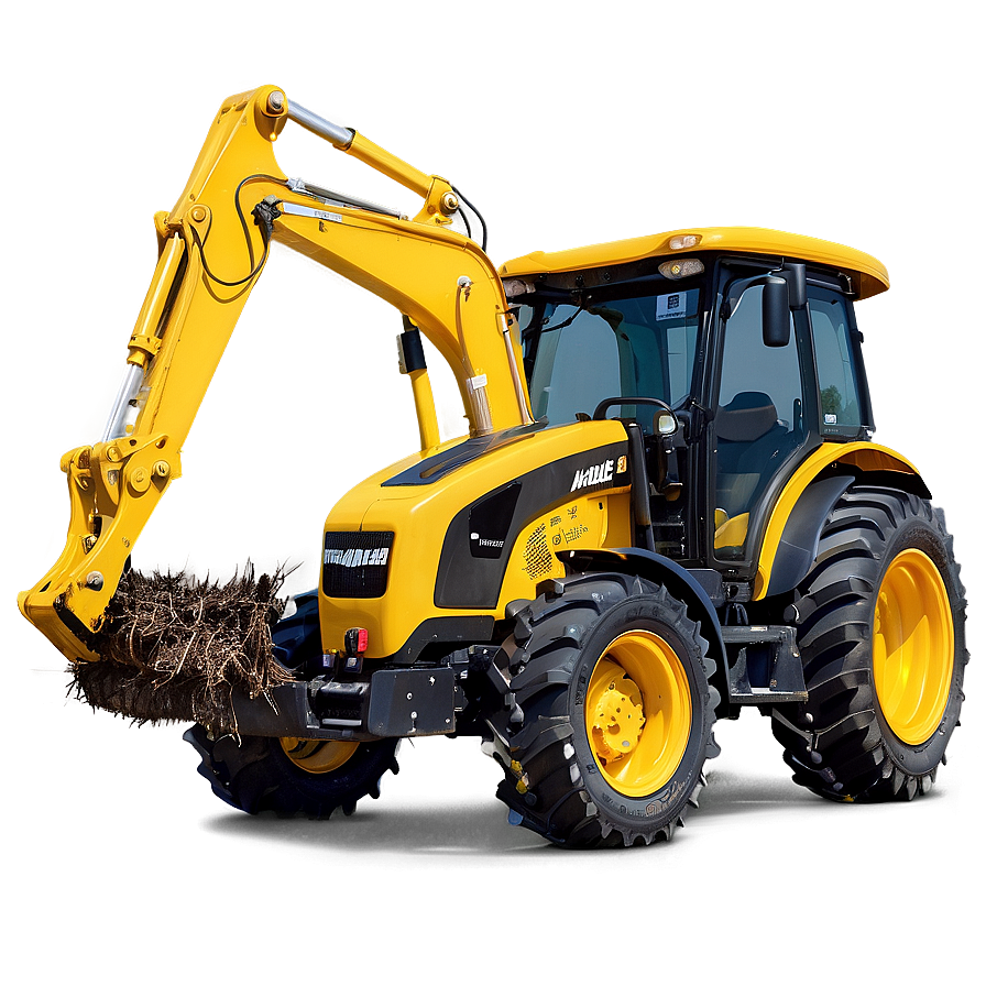 Farming Backhoe Tractor Png 06272024 PNG Image