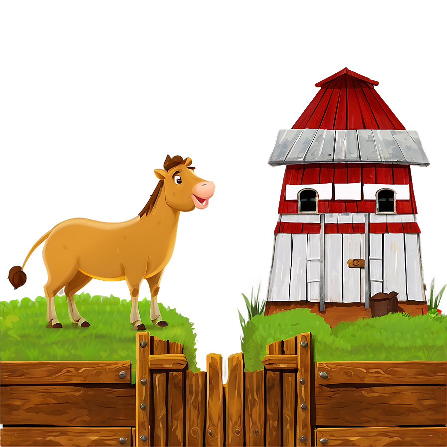 Farmyard With Animals Png Ttr PNG Image