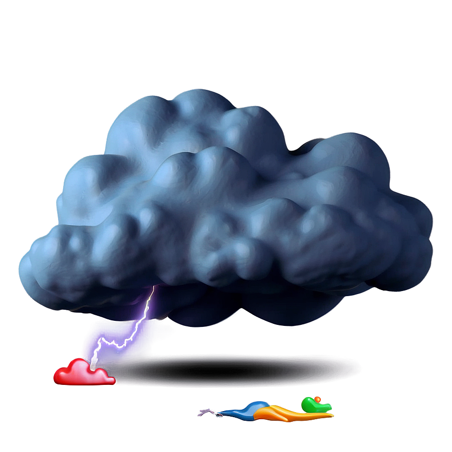 Fart Cloud With Lightning Bolt Png 29 PNG Image