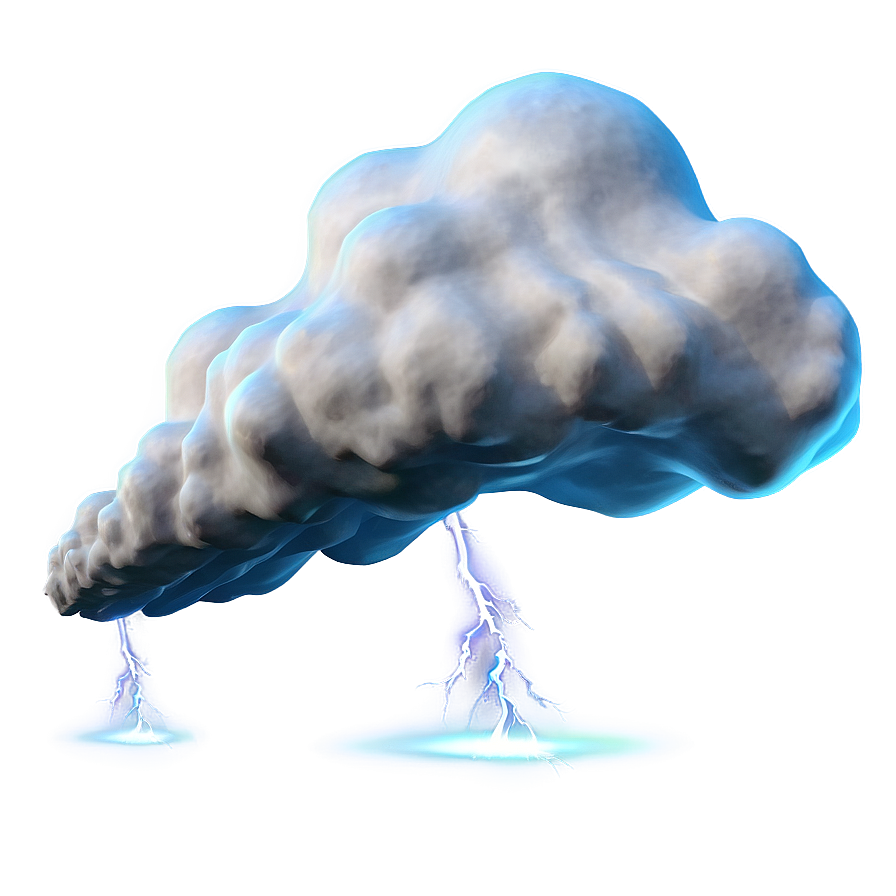 Fart Cloud With Lightning Png Reu PNG Image