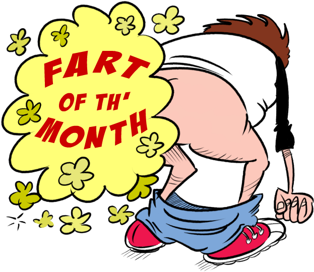 Fartofthe Month Cartoon PNG Image