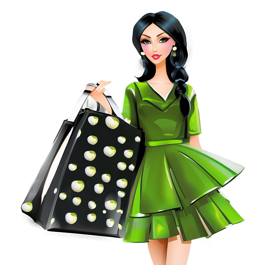 Fashion Girl Illustration Png 45 PNG Image