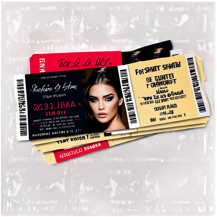 Fashion Show Ticket Png 05252024 PNG Image