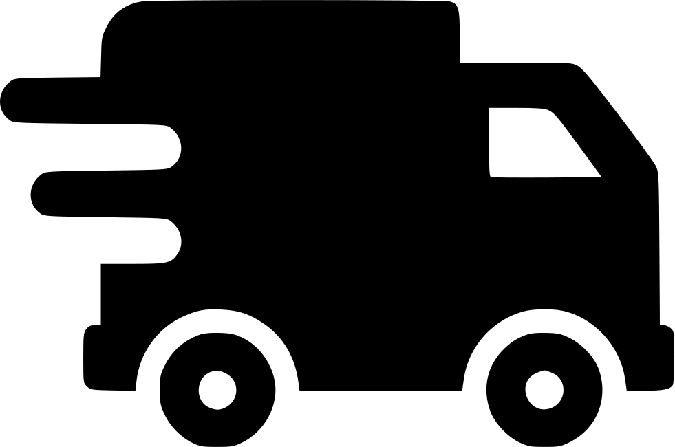 Fast Delivery Van Silhouette PNG Image