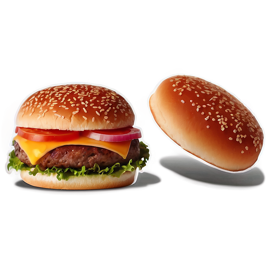 Fast Food Burger Sticker Png 05252024 PNG Image