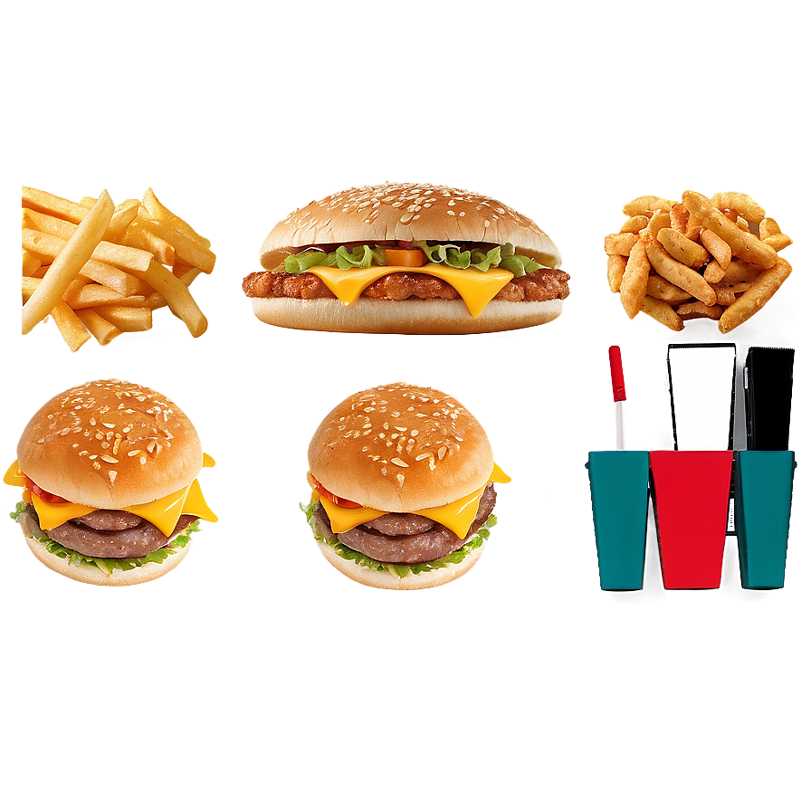 Fast Food Combo Png Rfb PNG Image