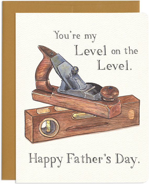 Fathers Day Card Carpentry Tools PNG Image