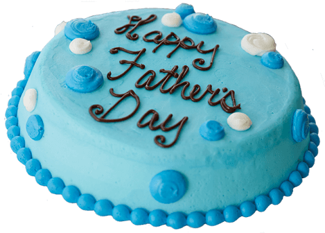 Fathers Day Celebration Cake PNG Image