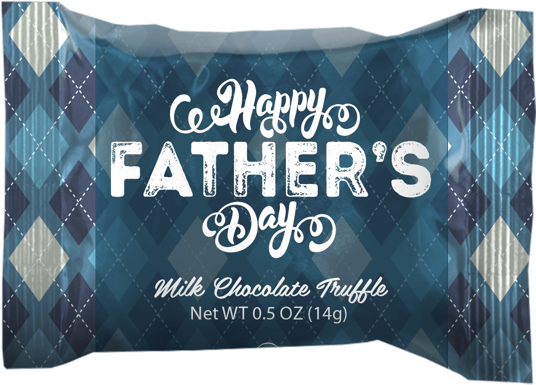 Fathers Day Chocolate Truffle Packaging PNG Image