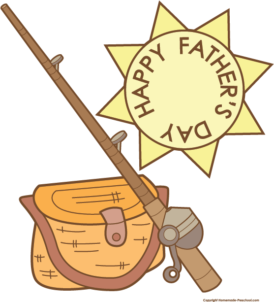 Fathers Day Fishing Theme PNG Image