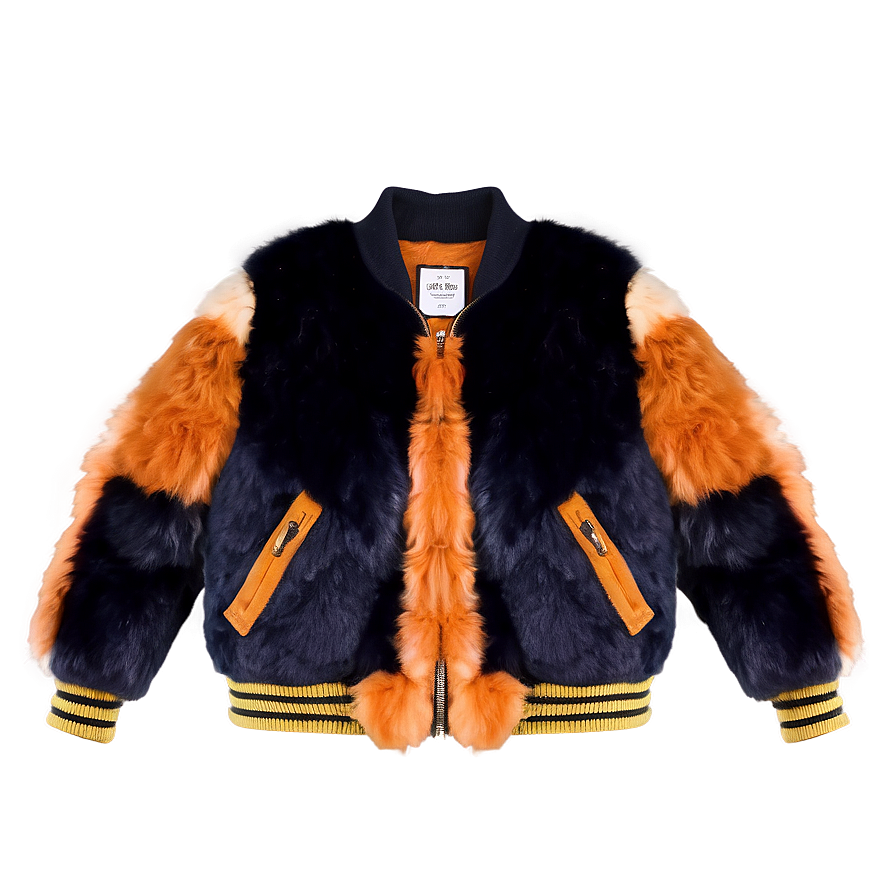 Faux Fur Bomber Jacket Cozy Png Mbb PNG Image